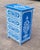 Moroccan Hand‑Painted Moroccan Nightstand / Blue and White Zoua9 Woodwork For Sale - Image 3 of 7