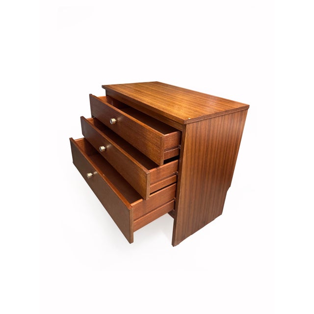 Brown Vintage Meredew Chest of Drawers in Light Oak, 1960s For Sale - Image 8 of 12