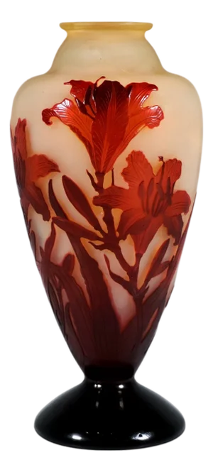 Art Nouveau Cameo Vase by Emile Galle, France, 1900