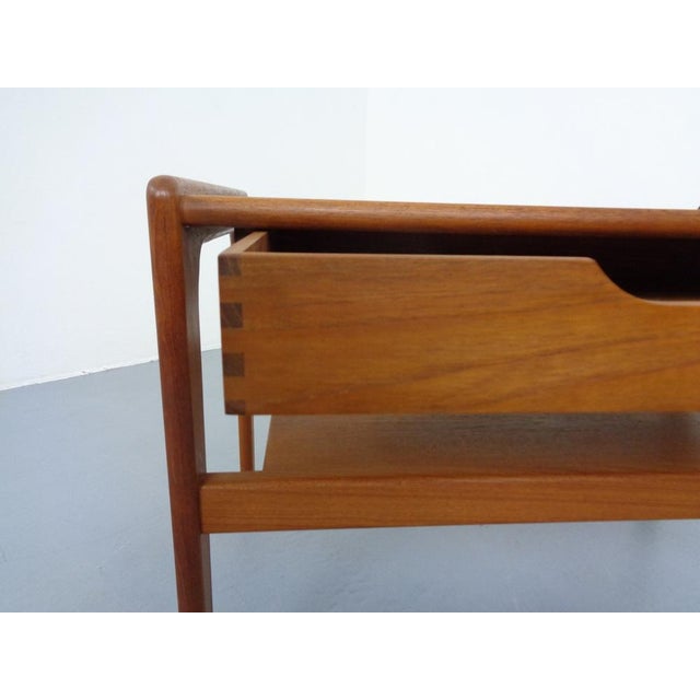 Teak Table with Drawer from Arne Wahl Iversen, Denmark, 1960s For Sale - Image 9 of 18