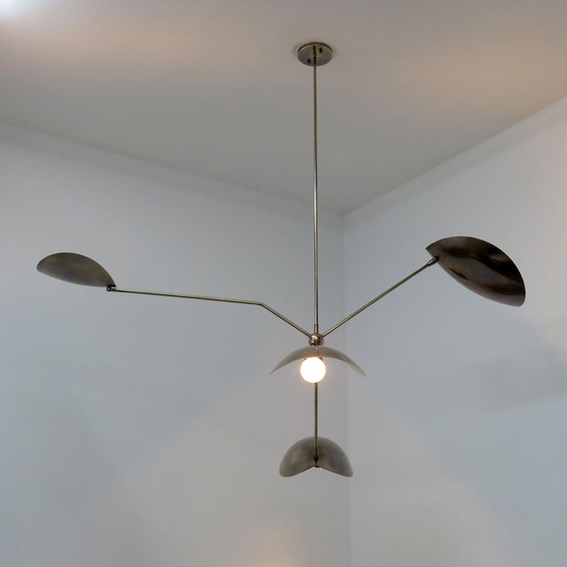 Metal Calder™ Brass Chandelier by Gallery L7 For Sale - Image 7 of 11
