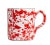 This hand-painted mug is the perfect size and the varying hues of red and white in a unique pattern make this a very...