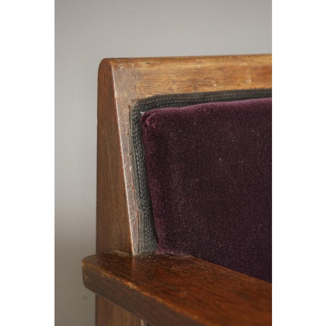 Art Deco Dutch Lady Armchair in Oak, 1920s For Sale - Image 9 of 18