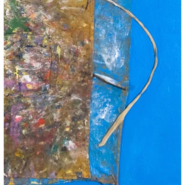 10 Years of Painting by Patricia Zinsmeister Parker (1934 - 2024) Latex, Enamel, and Apron on Canvas, 1993, 42" x 42"...