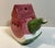 Vintage 1996 figural watermelon slice ceramic teapot. Such a fun piece, can add a touch of charm to a summer dessert table.