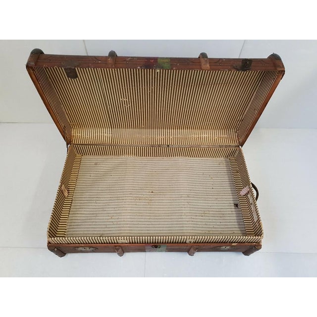 Animal Skin Large Car Trunk, 1920s-1930s For Sale - Image 7 of 11