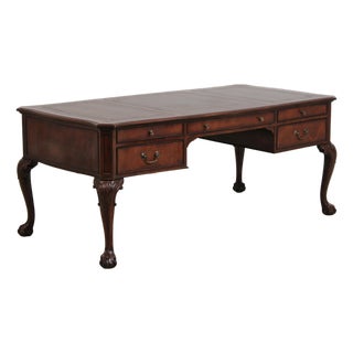 Sligh Limited Edition Leather Top Desk For Sale