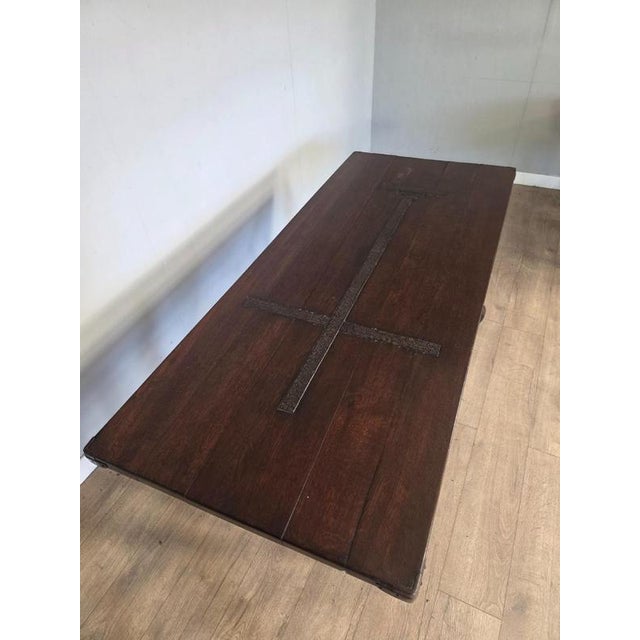 Antique Catalonian Oak Refectory Table For Sale - Image 5 of 5
