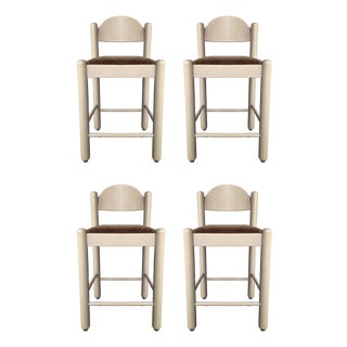 Set of 4 Padova Counter Stools by Hank Loewenstein For Sale