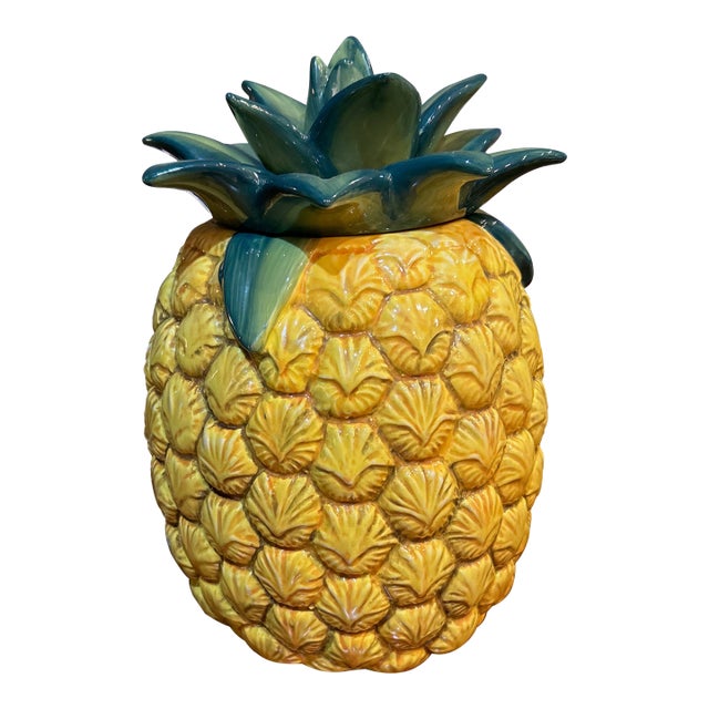 Tropical Ceramic Pineapple Drink Dispenser For Sale