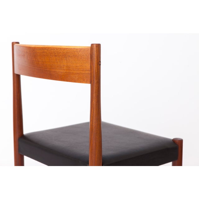 Mid-Century Modern Danish Teak Dining Chairs by Poul M. Volther for Frem Røjle, 1970s, Set of 6 For Sale - Image 11 of 14