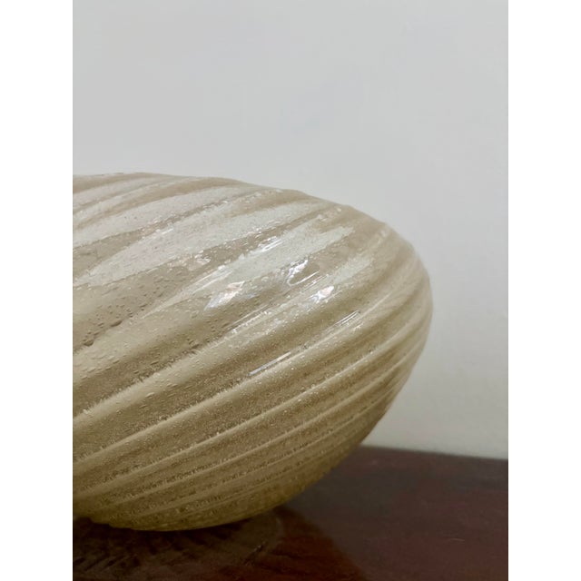 Mid-Century Modern Large Gold Murano Glass Bowl For Sale - Image 3 of 4