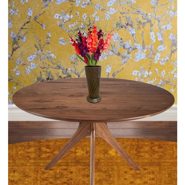 Glass 2003 Inferno Art Glass Cylindrical Brown Vase For Sale - Image 7 of 12