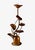Japanese Japanese Bronze Candle Stands, Lotus Design, Mid-Showa Era, 1960s For Sale - Image 3 of 12