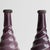 Pair of Vintage Twisted Violet Glazed Terracotta Pottery Vases, Mid 20th Century For Sale - Image 9 of 13
