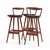 Mid-Century Modern Rosengren Hansen for Brande Møbelfabrik Mid Century Teak Bar Stools - Set of 3 For Sale - Image 3 of 12