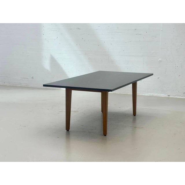 1960s Modern Dining Table in Black Ash with Wooden Frame, 1960s For Sale - Image 5 of 15
