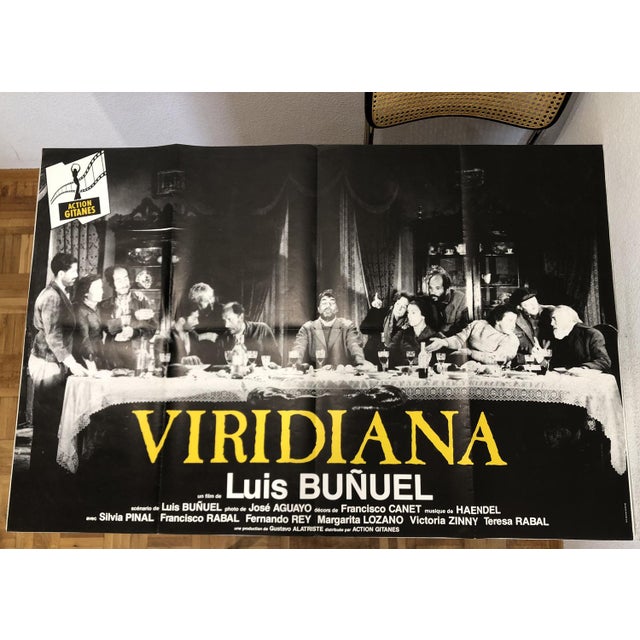 Paper Vintage French Viridiana Poster by Luis Buñuel, 1961 For Sale - Image 7 of 15