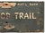 Authentic Old Aged & Weathered Hand Painted Wood Sign From Flattop Trail Rocky Mountian National Park Colorado For Sale - Image 9 of 18