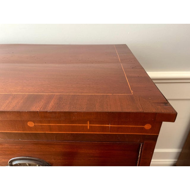 19th c. Hepplewhite Kentucky Cherry Chest of Drawers For Sale - Image 4 of 9
