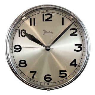 Vintage German Electric Wall Clock from Palmtag, 1960s For Sale