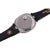 Art Deco 1970s Patek Philippe "Jumbo Ufo" Automatic Steel Purple 35mm Dial Leather Strap Watch For Sale - Image 3 of 9