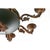 Vintage French Empire Style Gilt Bronze & Tole Flush-Mount For Sale - Image 4 of 13