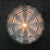 Mid-Century Modern Vintage Round Clear Glass Flush Mount For Sale - Image 3 of 8