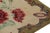 Antique Hooked Square Rug in Beige With Floral Medallion, From Rug & Kilim For Sale In New York - Image 6 of 7