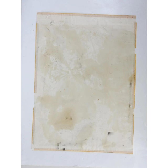Mid 20th Century Clyde Connell Abstract Black and White Monoprint For Sale - Image 10 of 10