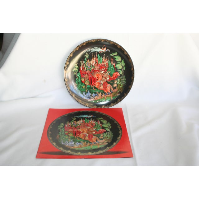 1990s 1990s Russian Legends Porcelain Plates - 9 Stories in Russian For Sale - Image 5 of 18