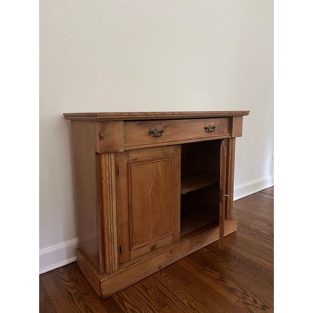 Antique Pine Stepback Hutch For Sale - Image 4 of 7