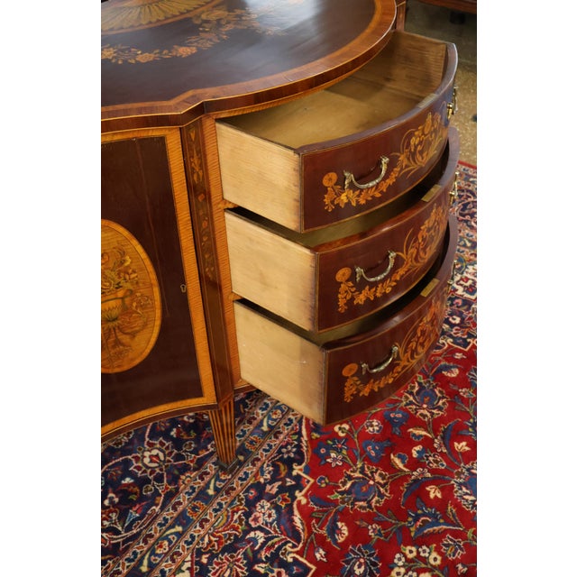 Edwards & Roberts 19th Century Adam Style Inlaid Mahogany Commode Server For Sale - Image 11 of 14