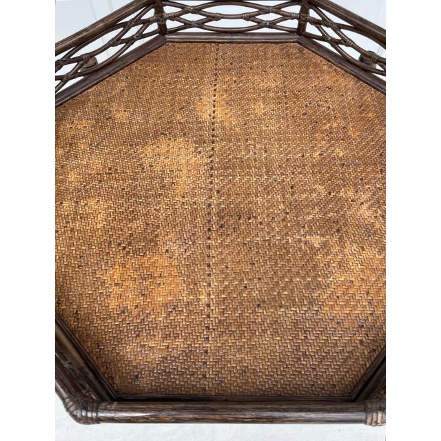 1970's McGuire San Francisco Rattan Folding Tray Table For Sale In Los Angeles - Image 6 of 12