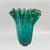 Italian Emerald Green Murano Blown Glass Vase from Maestro Del Vetro For Sale - Image 4 of 9