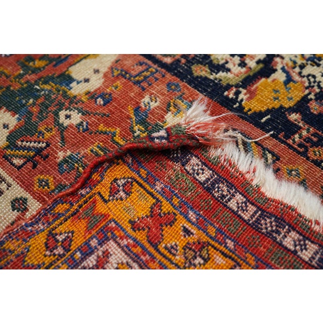 Antique Qashqai Rug 3'7'' X 7'1'' For Sale - Image 10 of 10
