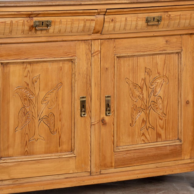 Brown 19th Century Danish Pine Sideboard For Sale - Image 8 of 13