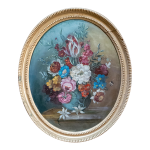 19th Century American Floral Still Life Painting in Dutch Old Master Style