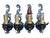 Four Storybook Wall Sconces From 1920s With Original Finish, New Wiring, Antique Style Candle Sleeves Hammered Tudor Spanish Revival For Sale In Los Angeles - Image 6 of 10