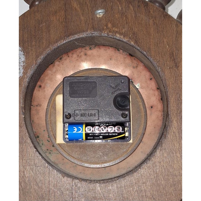 Vintage German Wall Clock from Junghans, 1970s For Sale - Image 4 of 5