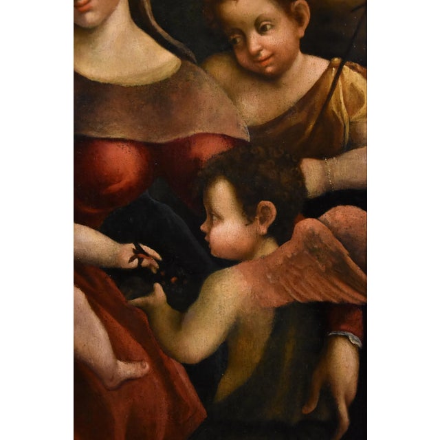 School of Antonio Allegri / Il Correggio, Madonna and Child, 1580, Oil on Board For Sale - Image 12 of 18
