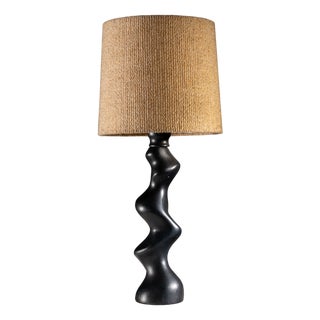 Sculptural Wooden Type 42 Table Lamp from Temde Leuchten, 1970s For Sale