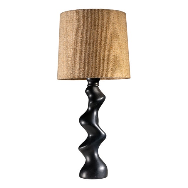 Sculptural Wooden Type 42 Table Lamp from Temde Leuchten, 1970s For Sale
