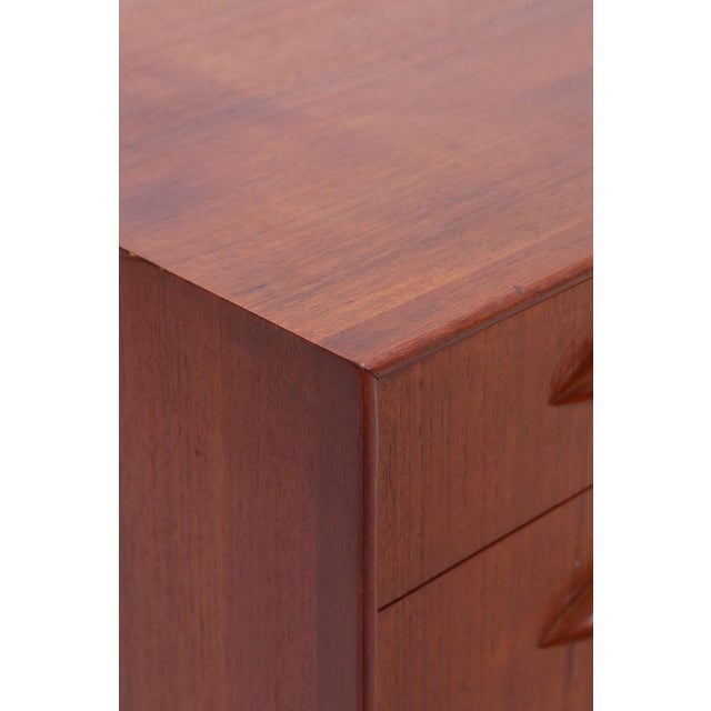 Brown Vintage Danish Teak Chest of Drawers by Johannes Sorth, 1960s For Sale - Image 8 of 15