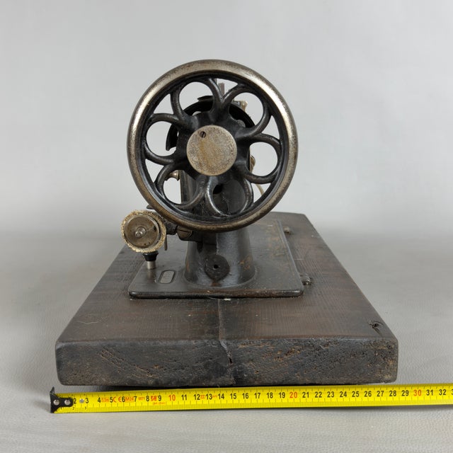 Antique Wertheim Sewing Machine with Movable Wooden Lid, 1900s For Sale - Image 11 of 13