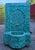 Emerald Teal Handmade Moroccan Mosaic Tile Fountain For Sale - Image 9 of 9