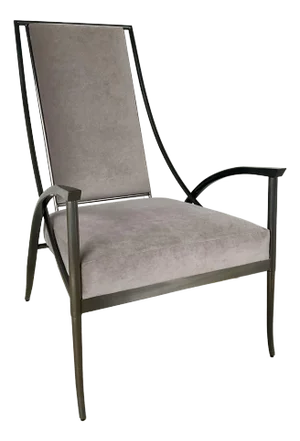 Caracole Modern Taupe Velvet Mantis Lounge Chair