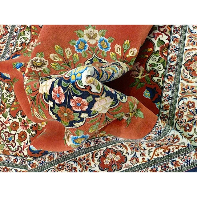 Vintage Ghom Rug, 1970s For Sale - Image 4 of 10