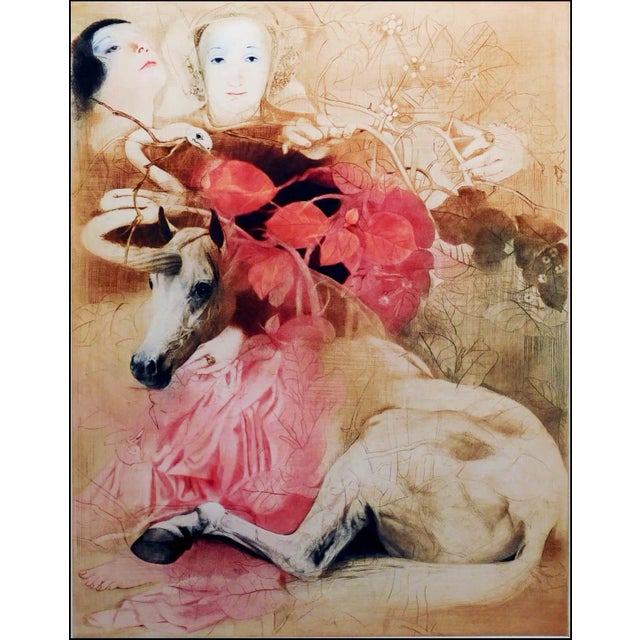 "The Transformation of the Unicorn" 1989 Original Limited Edition Mezzotint by G. H. Rothe Hand signed& titled and...