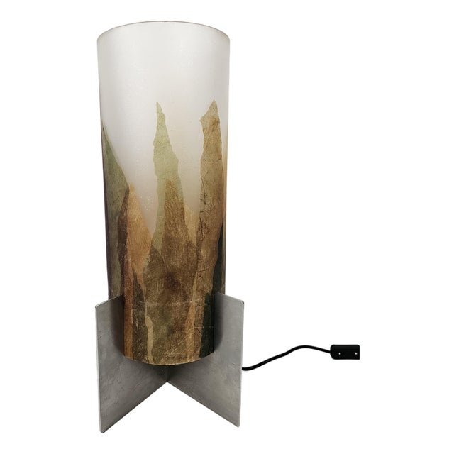 Italian Table Lamp with Leaf Theme, 1980s For Sale